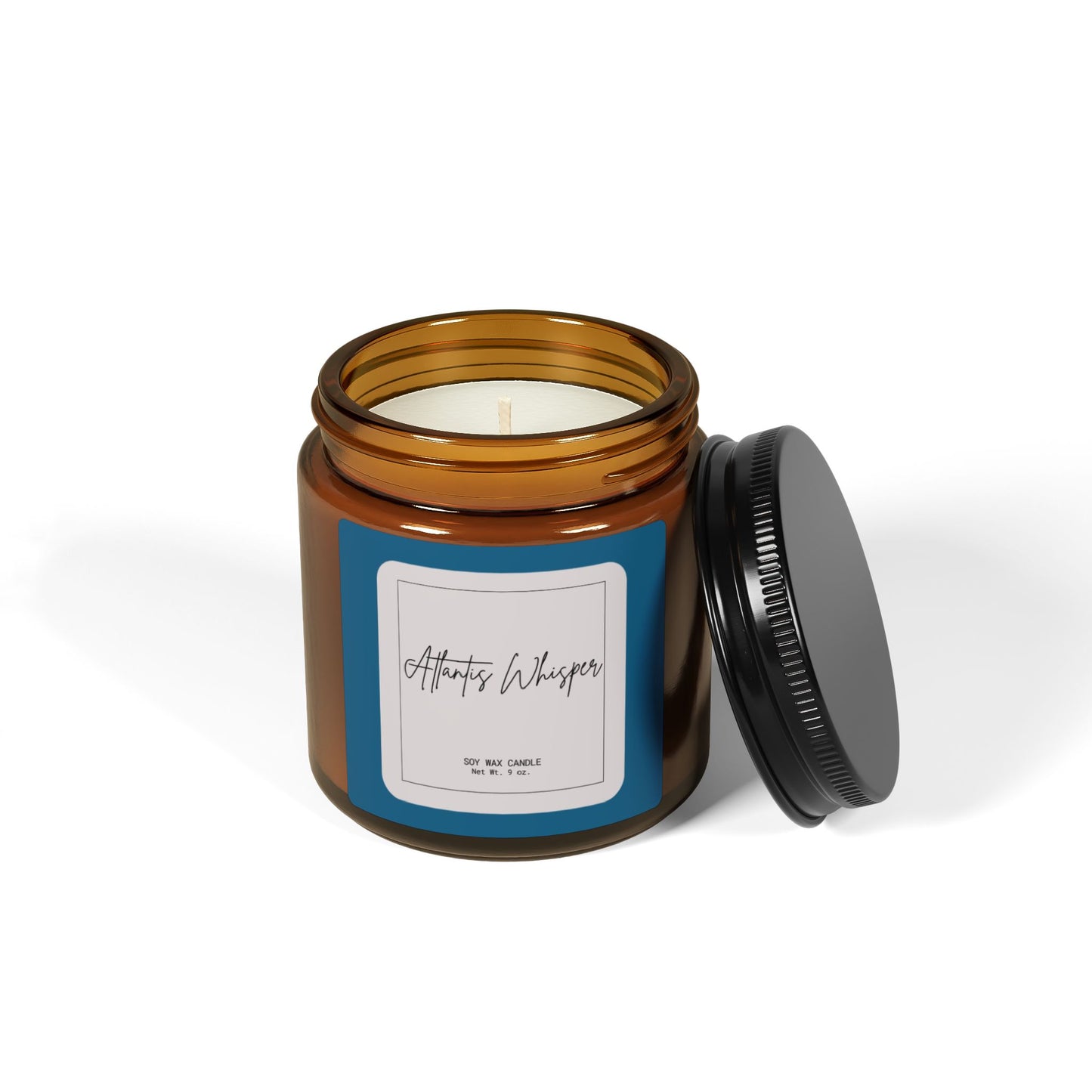 Soothing Scented Soy Candle in Amber Jar, Atmosphere Enhancer for Relaxation, Perfect Gift for Any Occasion, Home Decor, Aromatherapy